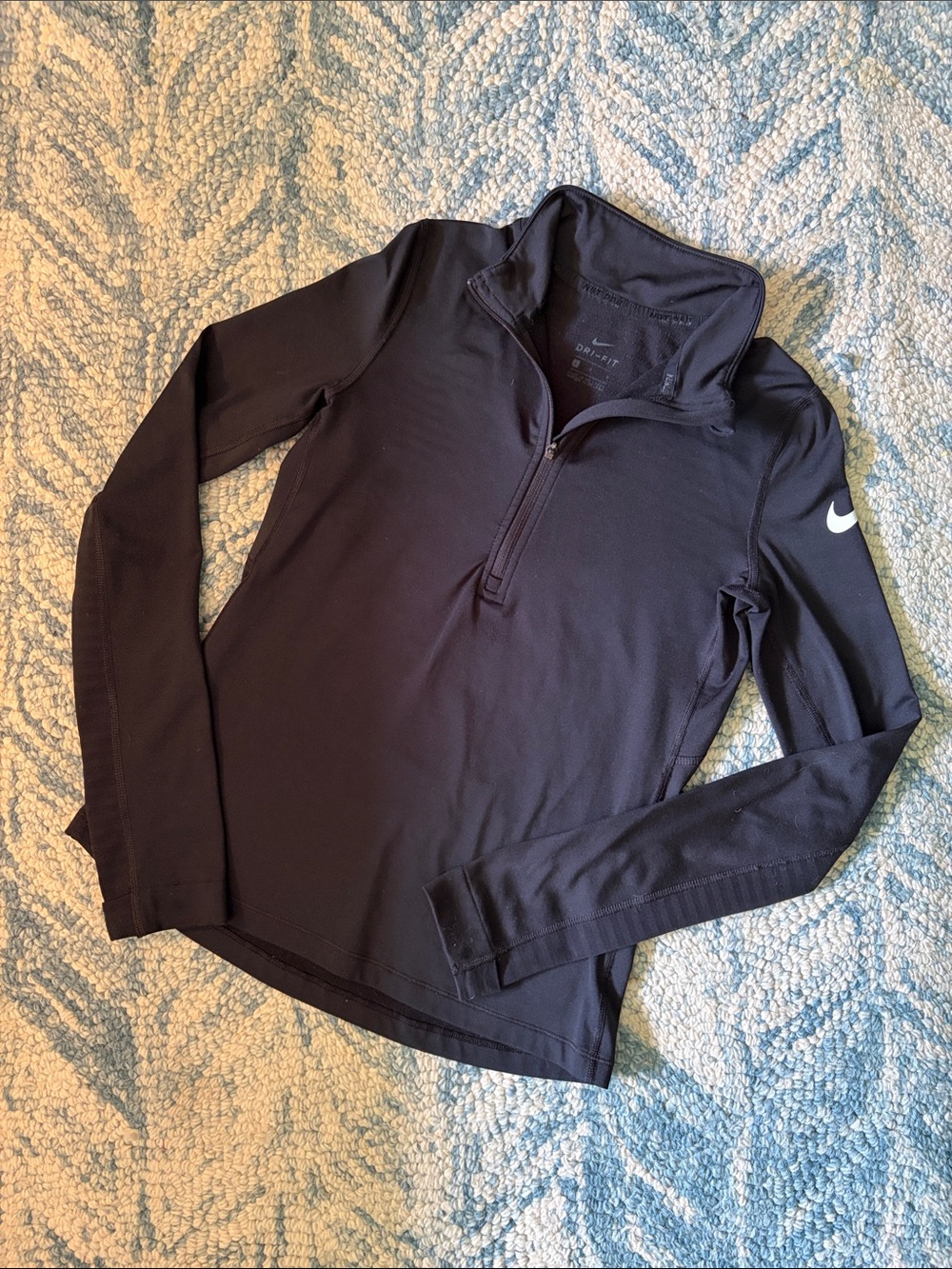 Nike Kids Dri-Fir Black Quarter-Zip